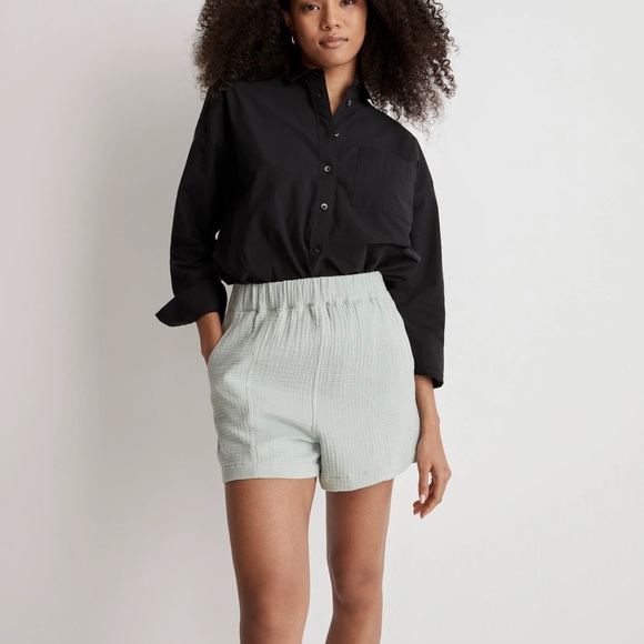 Madewell Easy Pull-On Shorts in Lightspun Size Xxs - Picture 1 of 6
